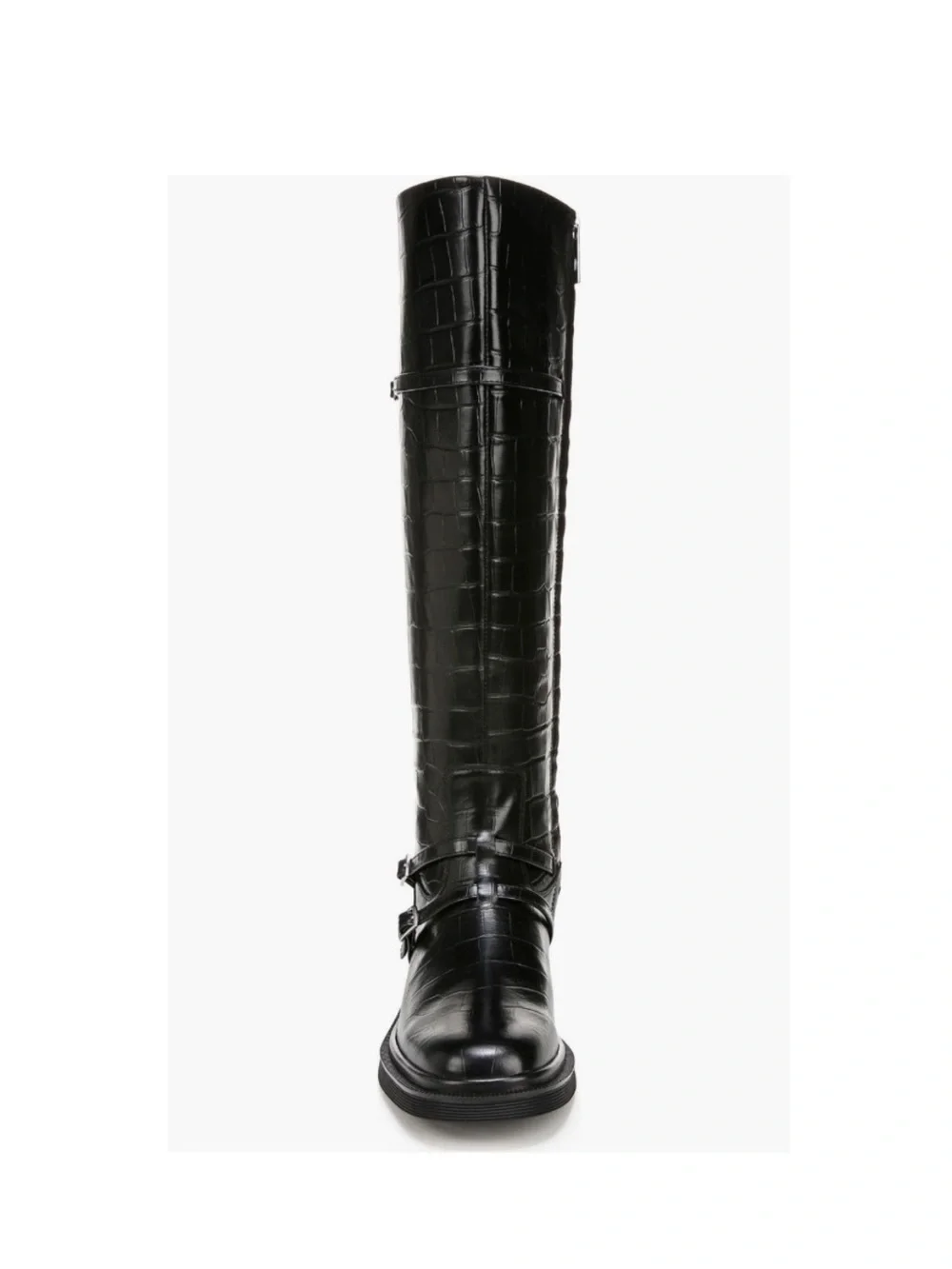 SARTO By Franco Sarto Ainsley Knee High Boot Black Croc Print Women’s Size 5.5